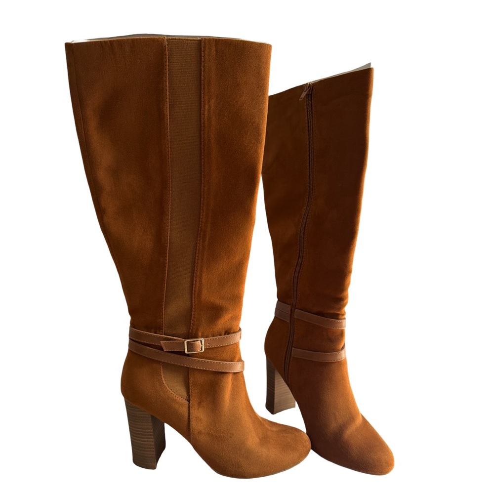 LC Lauren Conrad Brown Heeled Boots